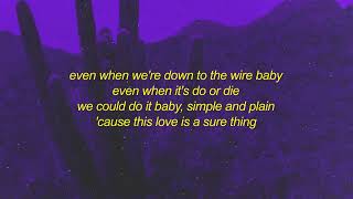 Miguel   Sure Thing sped up Lyrics   if you be the cash i'll be the rubber band