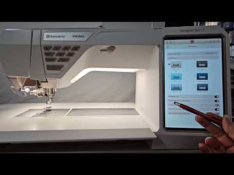 How to activate the Canvas/Workspace Customization on the Husqvarna VIKING DESIGNER EPIC 3
