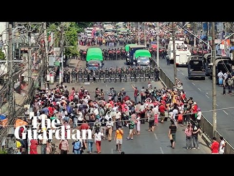 Thousands march in protest against Myanmar military coup