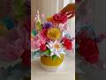 How to make flower bouquet with paper 🌺 #shorts #diy #craft #diycrafts #craftideas #papercraft #art