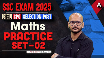SSC CHSL/CPO /Selection Post Phase 13 Classes 2025 | Maths Practice Set | By Tarun Sir
