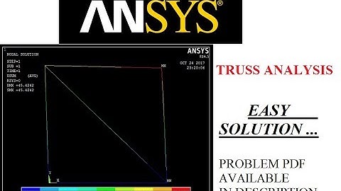 HOW TO ANALYZE TRUSS BY ANSYS MECHANICAL APDL 14.5