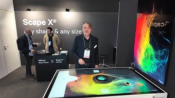 Interactive Scape Advanced PCAP Multitouch Object Recognition at ISE 2025 Scape X is smooth