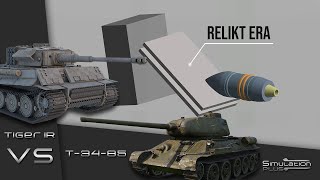 Tiger I With ERA VS T-34-85 | Armour Piercing Simulation