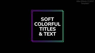 Soft Colorful Titles and Text | After Effects Templates - Motion Array screenshot 1