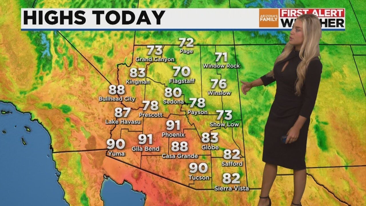 Above average temperatures this weekend in Arizona - YouTube