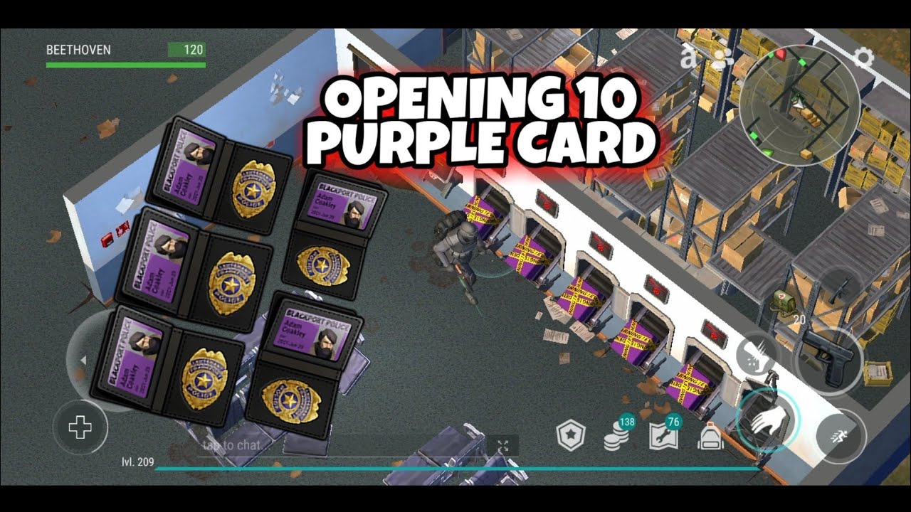 Opening 10 Purple Card Last Day On Earth Survival 