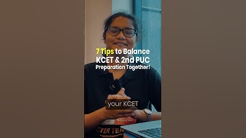 7 Tips to Balance KCET & 2nd PUC Preparation Together #shorts #kcet #kcet2025 #puboard