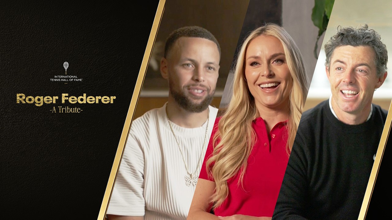 Steph Curry, Rory McIlroy & Lindsey Vonn Honor Roger Federer 🐐 | HOF Tribute