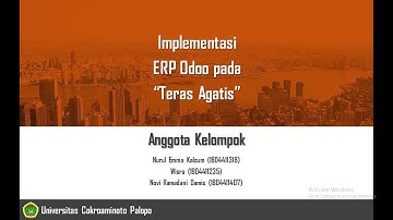 Implementasi Modul ERP Odoo - Inventory, Purcase, Manufacturing dan Sales