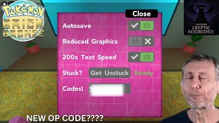 NEW OP CODE in pokemon brick bronze (Pokemon Cryptic Resurgence roblox pbb)
