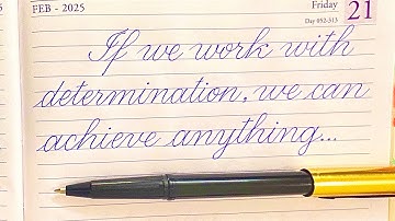 Cursive writing practice by ball pen video-22 | Handwriting by ball pen-22 @calligraphy65 