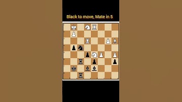 ||Mate in 5|| #shorts #chess  #checkmate #learnchess  #tactics #chessforbeginners #chessmatetricks