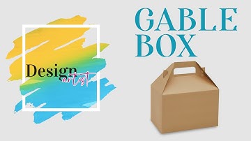 How to Design Gable Box Die line in Adobe illustrator
