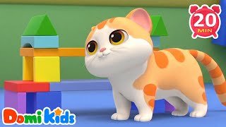 Cute Cat Song Meow-Along 🐱 | Feline Fun & Melodies | Animal Songs & Nursery Rhymes | Animal Party