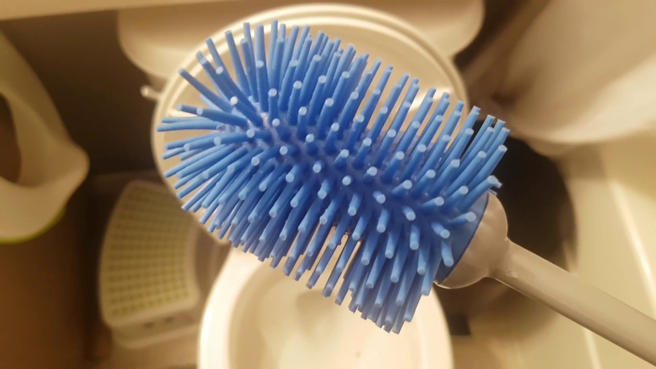 Ergonomic Toilet Brush and Holder