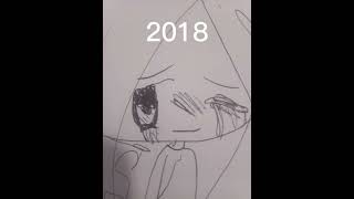 my drawing evolution (cringe)