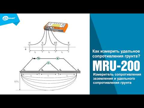 Как измерить удельное сопротивления грунта? Sonel MRU-200