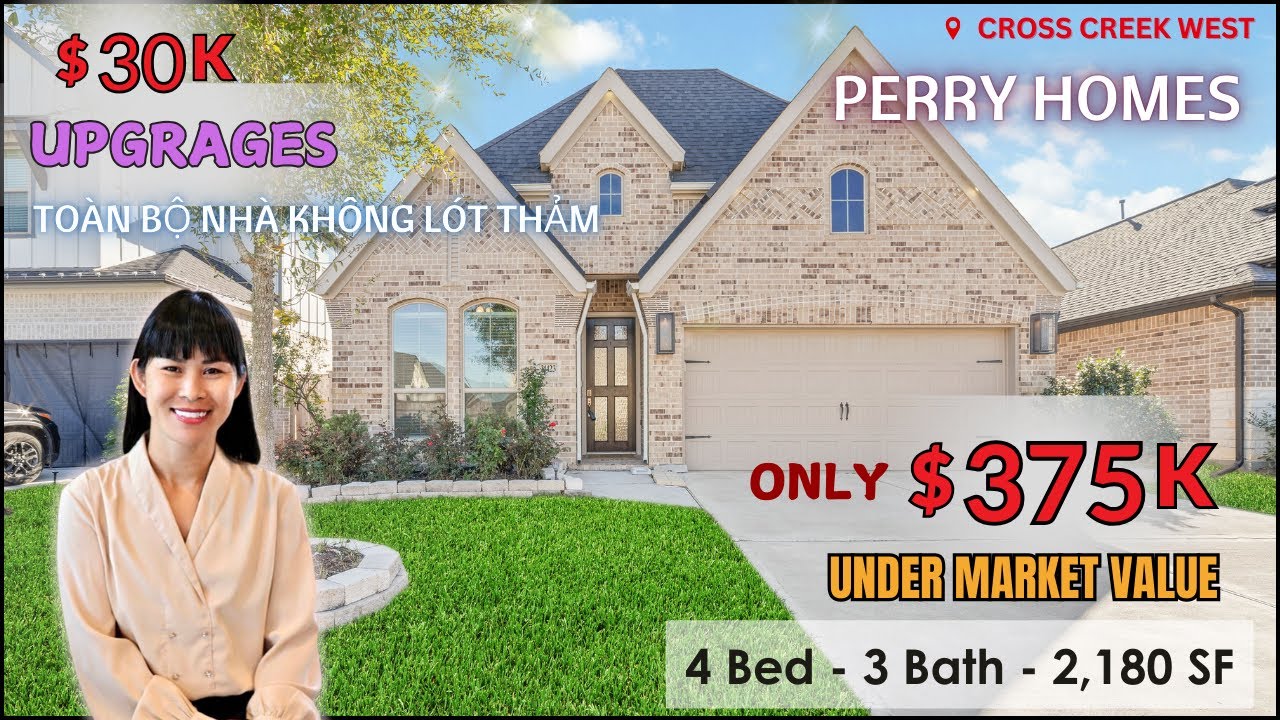 PERRY HOMES - Bán Dưới Giá Thị Trường - Nhiều Upgrages