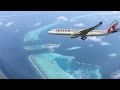 Qatar Airways Landing in Maldives
