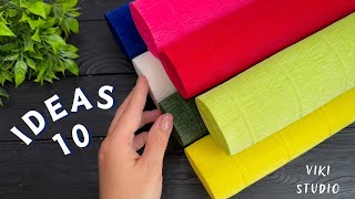 10 IDEAS 💥 Crepe Paper Decoration Ideas Crepe Paper Flowers