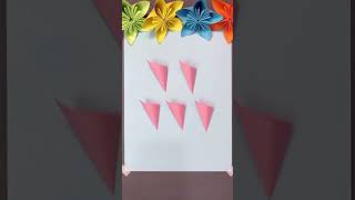 diy beautiful paperflower wall hanging,home decor #papercraftideas #youtubeshorts #paperwallhanging