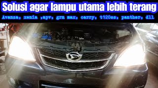 Cara Mudah Bikin Lampu Kepala Lebih Terang Mobil Xeniaavanza