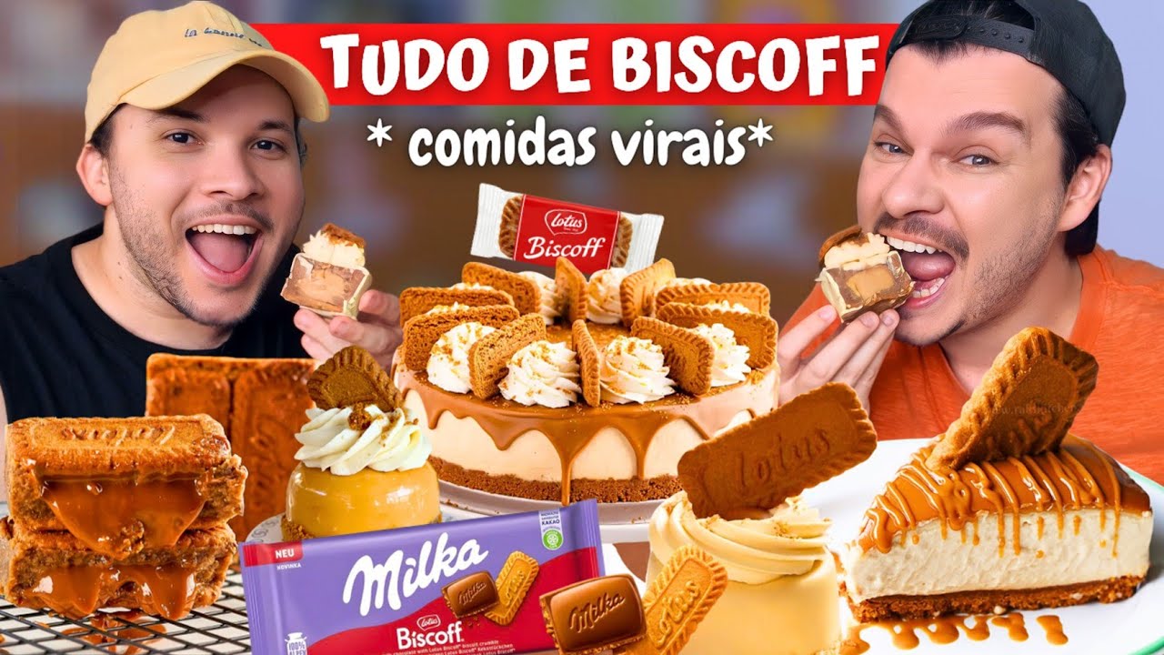 AVALIANDO TUDO DE BISCOFF: TORTA, CHEESECAKE, MILKA (comidas viralizadas) - Vale a Pena?
