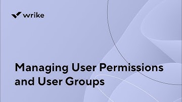 Managing User Permissions and User Groups