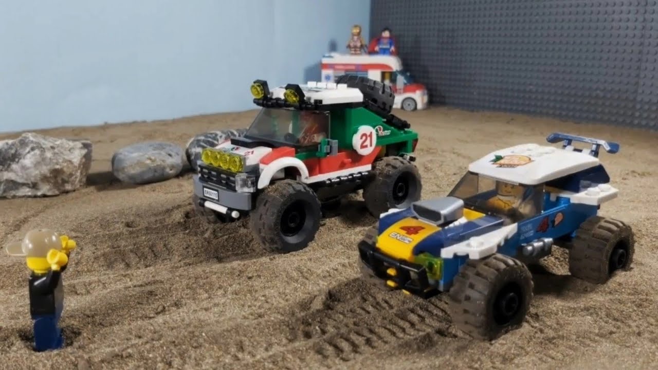 Build and Race Offroad Lego Trucks!! Who will win?! YouTube