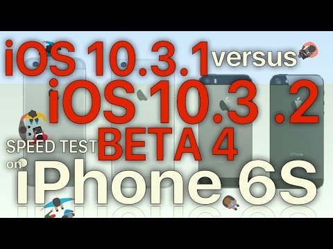 iPhone 6S Speed Test : iOS 10.3.1 vs iOS 10.3.2 Beta 4 / Public Beta 4 Build 14F5086a