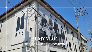 [아미로그] BTS(방탄소년단) POP-UP : MONOCHROME | 팝업스토어 굿즈 리뷰 | 기억구름 ☺️💜