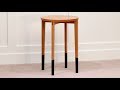 Round Side Table With Tube Socks, High End Furniture Making