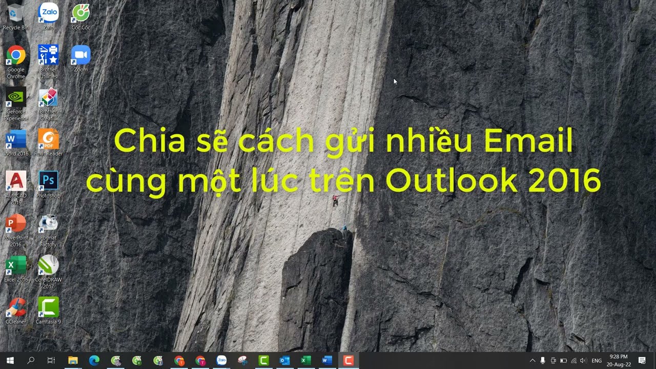 Chia sẽ cách gửi nhiều Email cùng Một lúc bằng Outlook 2016 New - YouTube