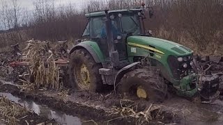 Ekstremalnie Ciężka Orka 2016 Jelonki W Akcji John Deere 7830 & 6150M Ryk Silnka Błoto Rędzina Wtopa