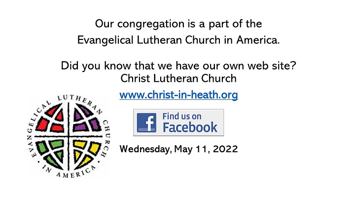 Christ Lutheran Heath Fifth Sunday of Easter May 1...
