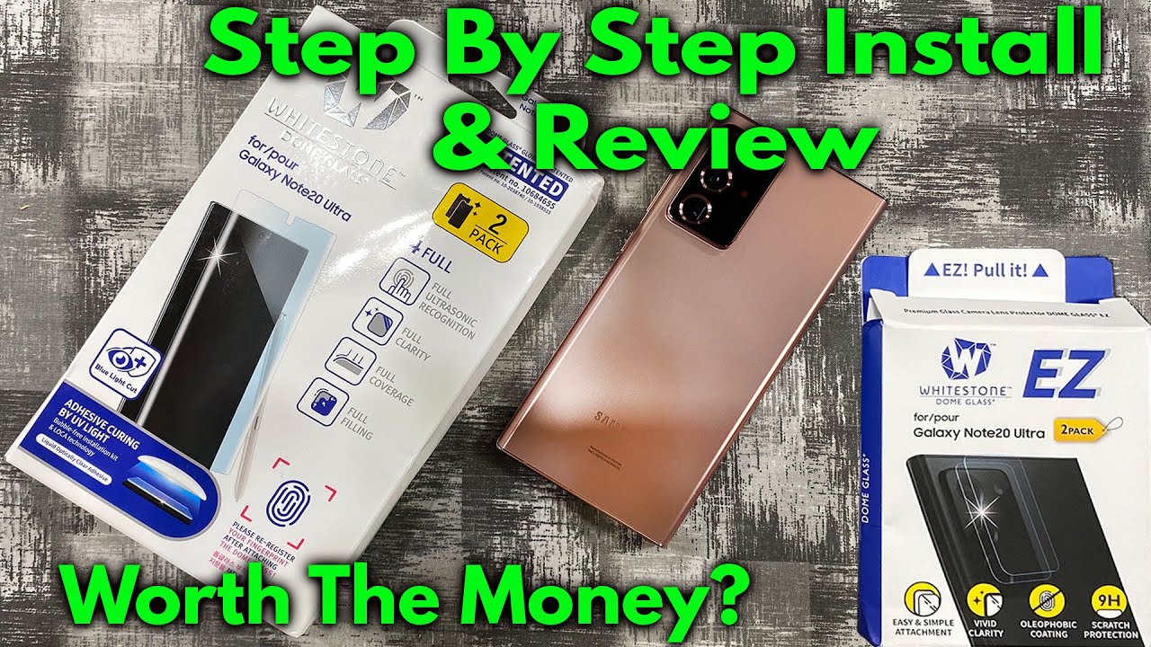 Samsung Galaxy Note 20 Ultra Whitestone Dome Glass - Install and Review