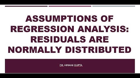 R #4 Regression Assumption: Residuals are normally distributed  in R Studio