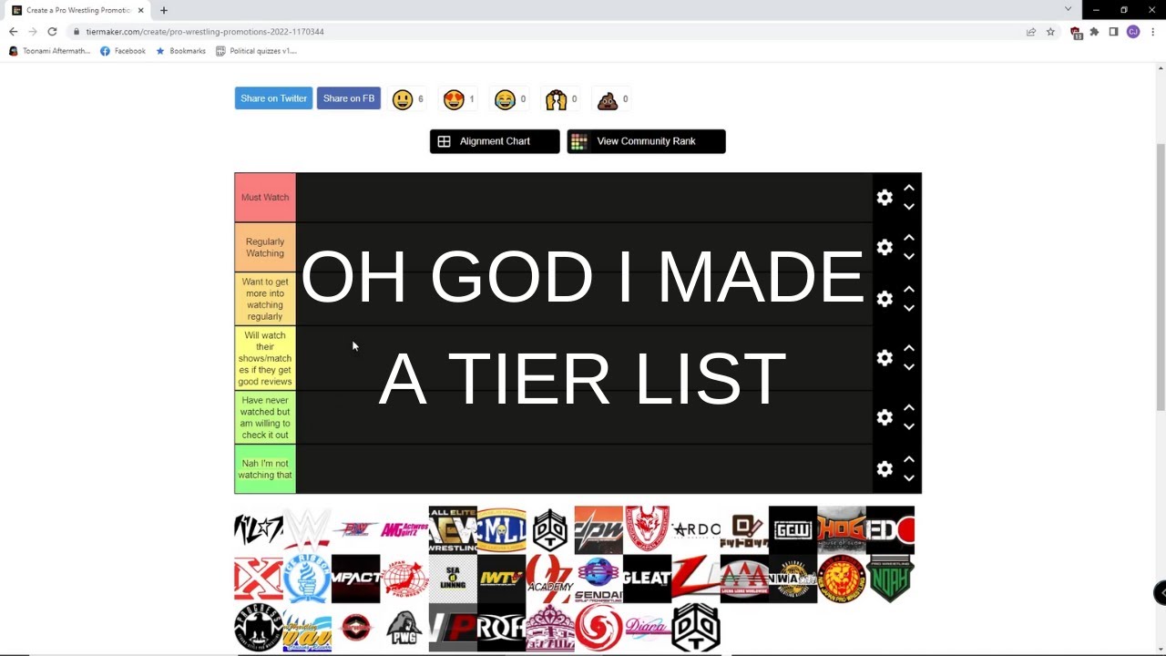 TIER LIST Pro Wrestling Promotions In 2022 RANKED YouTube tier-list-pro-wrestling-promotions-in-2022-ranked-youtube