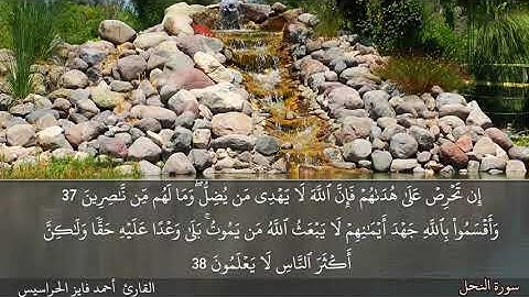 الصفحة 271 سورة النحل بصوت القارئ المهندس أحمد فايز الحراسيس