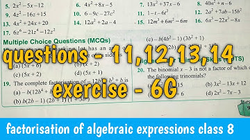 questions - 11,12,13,14 | exercise - 6G class 8th maths | S chand maths | composite maths | Mathswiz