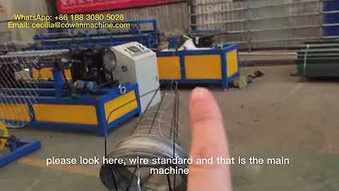 chain link machine working full details