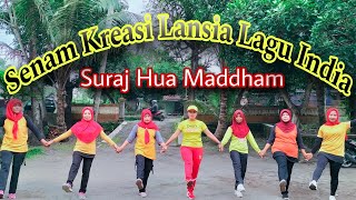 Suraj Hua Maddham //Senam kreasi lansia lagu India Viral //Gerakan mudah //Fina Kreasi