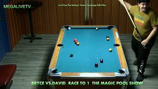Magic Pool Show Bryce VS David 8-Ball Race to 1