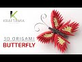 3D Origami Butterfly | Paper Butterfly | Butterfly Making | #diy | #papercraft | #easycraft