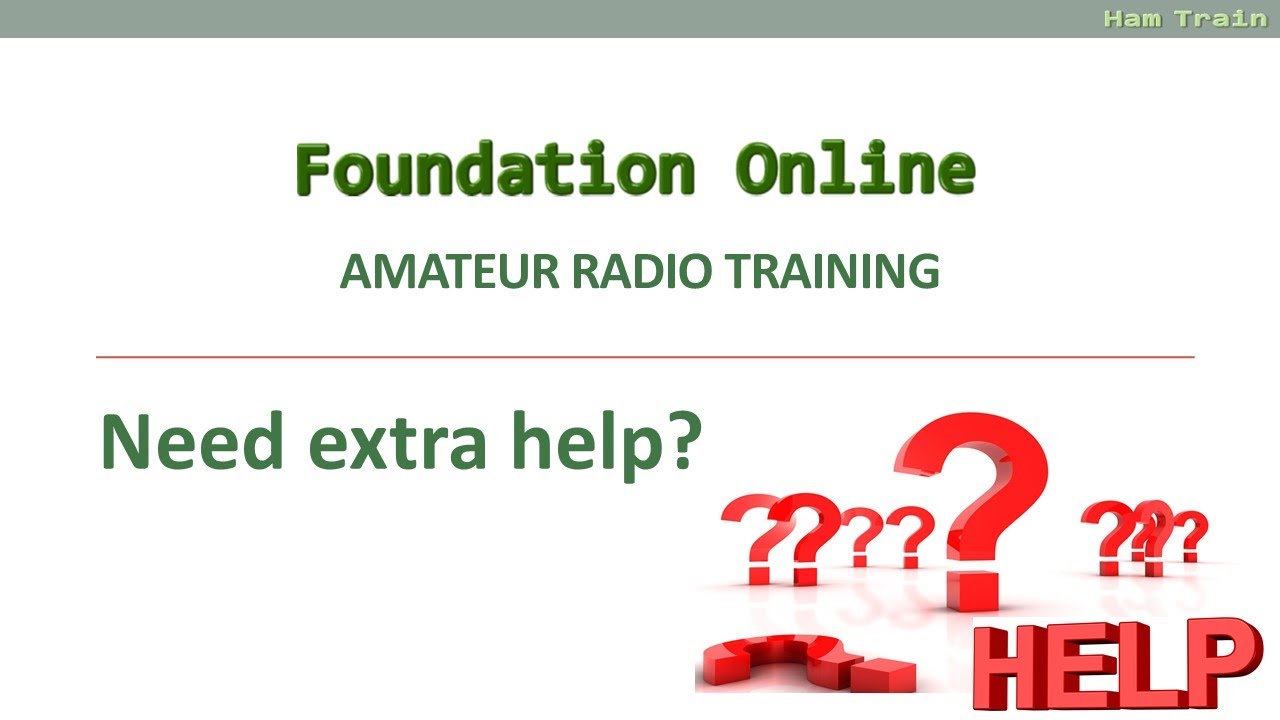 Online UK Amateur Radio Foundation Exam Info Ham Train
