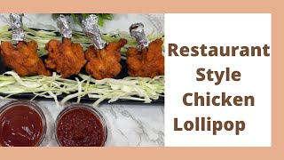 Restaurant Style Chicken Lollipops Easy Chicken Starter Recipe Cook With Farheen And Arsheen