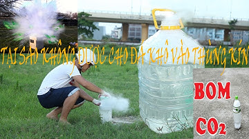 ĐÁ KHÔ MIỀN BẮC ||TẠI SAO KHÔNG ĐƯỢC CHO ĐÁ KHÔ VÀO THÙNG KÍN  - LƯU Ý KHI SỬ DỤNG ĐÁ KHÔ