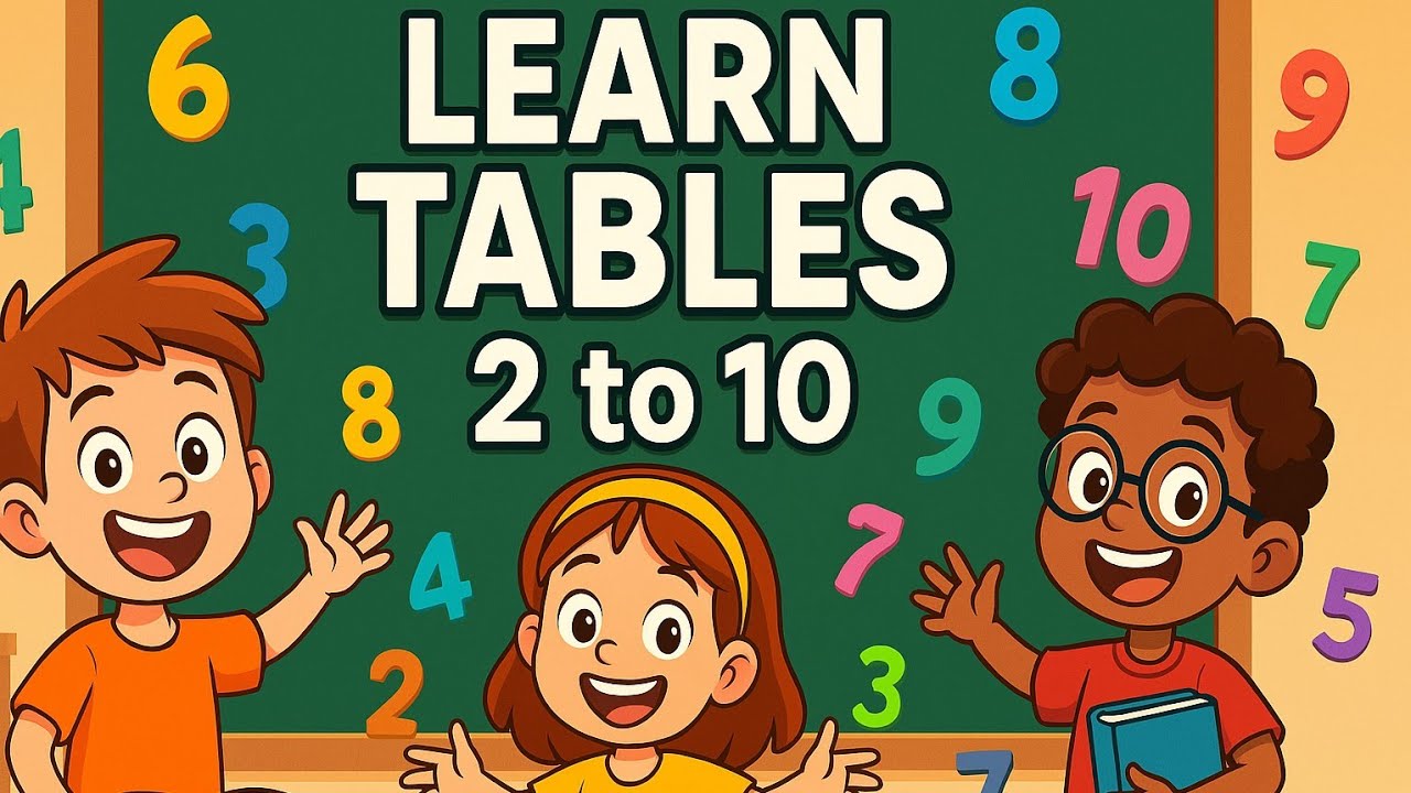 Learn Tables 2 to 10 | Multiplication Song for Kids #table2to10 # ...