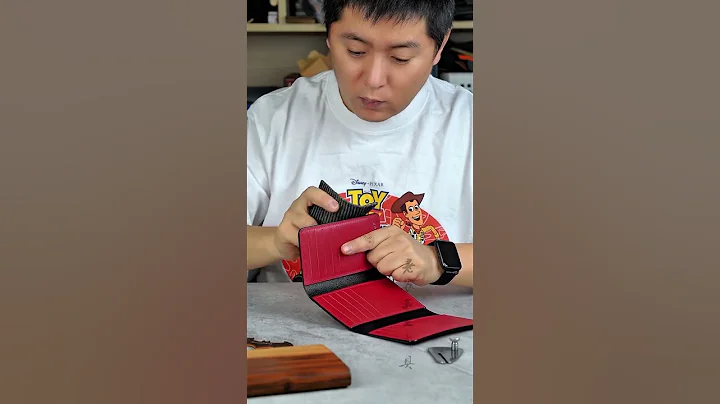 customized thickened three-fold card holder for handmade leather goods #leather #handmade #shorts